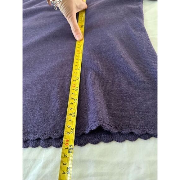 i.e. wool acrylic purple sweater sz L - Picture 4 of 6